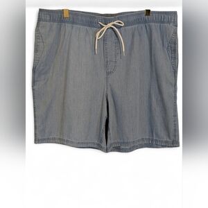 ​🩳 NWT Amazon Essentials XXL Men's Light Wash Chambray Shorts ☀️